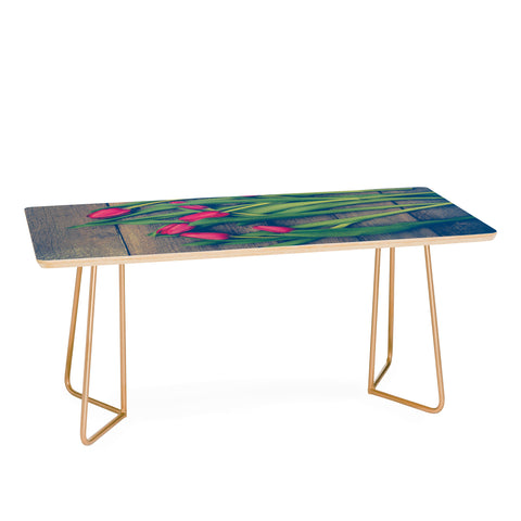 Olivia St Claire Red Tulips Coffee Table