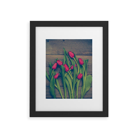 Olivia St Claire Red Tulips Framed Art Print