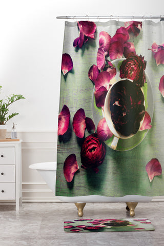 Olivia St Claire Scattered Dreams Shower Curtain And Mat