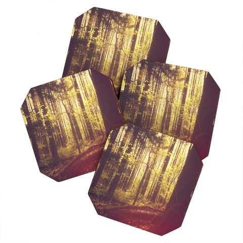 Olivia St Claire She Experienced Heaven on Earth Among the Trees Coaster Set