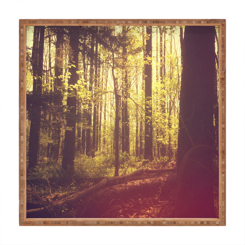 Olivia St Claire She Experienced Heaven on Earth Among the Trees Square Tray