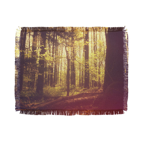 Olivia St Claire She Experienced Heaven on Earth Among the Trees Throw Blanket