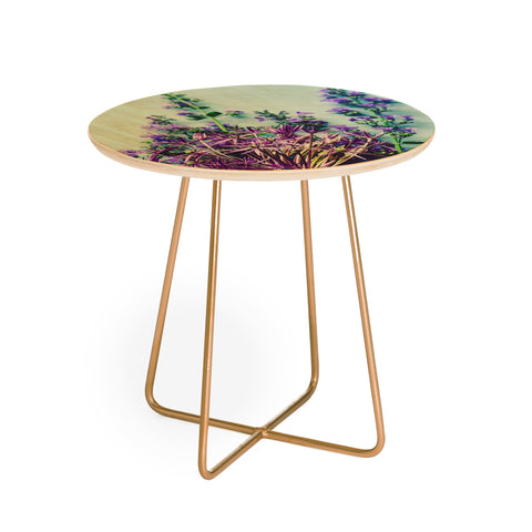 Olivia St Claire Spring Bouquet Round Side Table