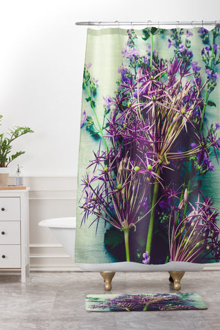 Olivia St Claire Spring Bouquet Shower Curtain And Mat
