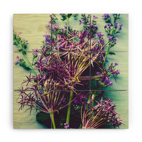 Olivia St Claire Spring Bouquet Wood Wall Mural