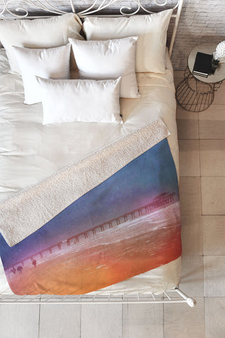 Olivia St Claire Stormy Monday Fleece Throw Blanket