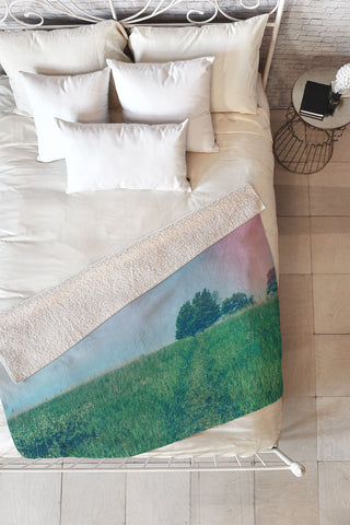 Olivia St Claire Summer Solstice Fleece Throw Blanket