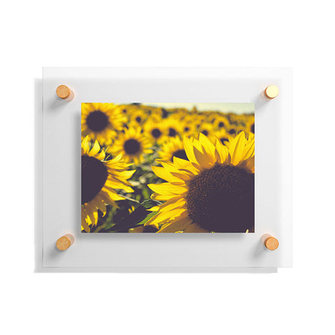 Olivia St Claire Summer Sunflower Love Floating Acrylic Print