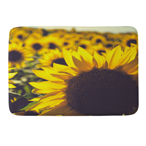 Olivia St Claire Summer Sunflower Love Memory Foam Bath Mat