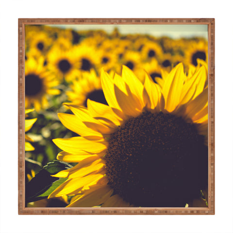 Olivia St Claire Summer Sunflower Love Square Tray