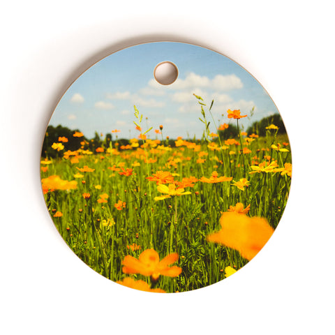 Olivia St Claire Summertime Good Vibes Cutting Board Round