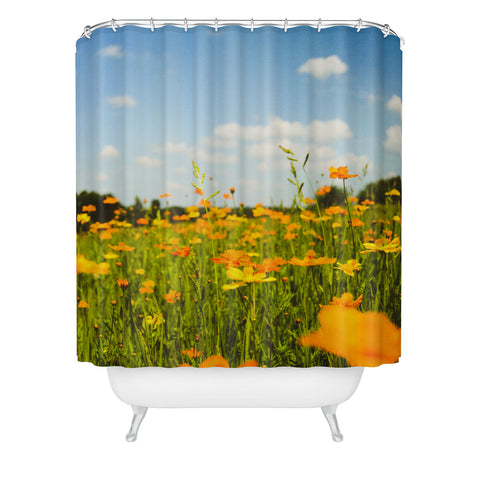 Olivia St Claire Summertime Good Vibes Shower Curtain