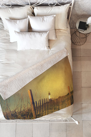 Olivia St Claire Summertime Is Beach Time Fleece Throw Blanket