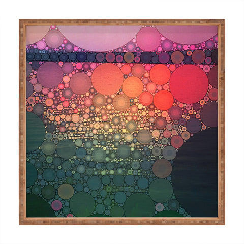 Olivia St Claire Sunrise Over the Sea Square Tray