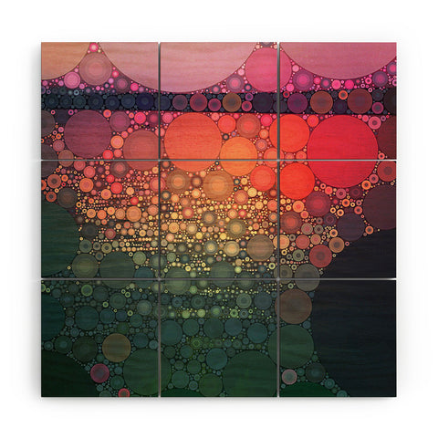 Olivia St Claire Sunrise Over the Sea Wood Wall Mural