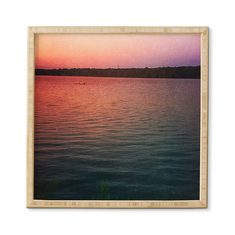 Olivia St Claire Sunset on the Lake Framed Wall Art