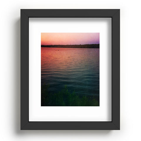 Olivia St Claire Sunset on the Lake Recessed Framing Rectangle