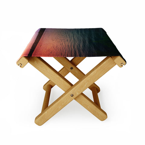 Olivia St Claire Sunset on the Lake Folding Stool