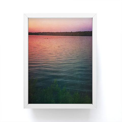 Olivia St Claire Sunset on the Lake Framed Mini Art Print