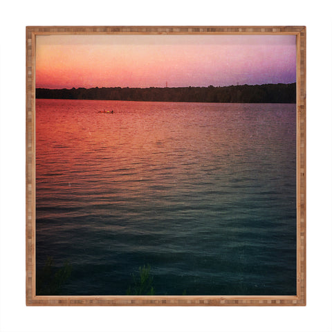Olivia St Claire Sunset on the Lake Square Tray