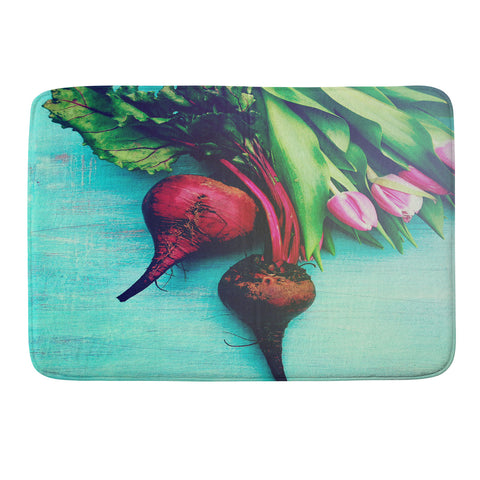 Olivia St Claire The Beat Goes On Red Memory Foam Bath Mat