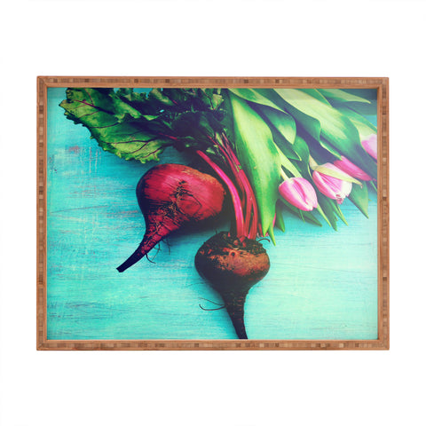 Olivia St Claire The Beat Goes On Red Rectangular Tray