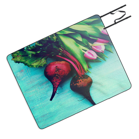 Olivia St Claire The Beat Goes On Red Picnic Blanket