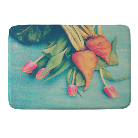 Olivia St Claire The Beat Goes On Yellow Memory Foam Bath Mat