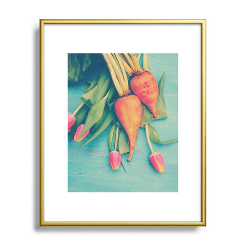 Olivia St Claire The Beat Goes On Yellow Metal Framed Art Print