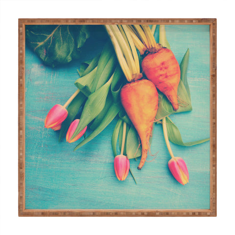 Olivia St Claire The Beat Goes On Yellow Square Tray