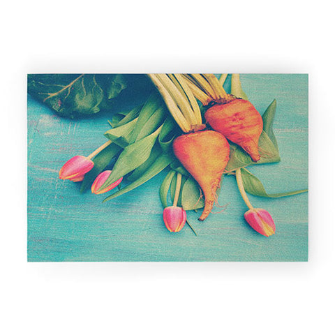 Olivia St Claire The Beat Goes On Yellow Welcome Mat