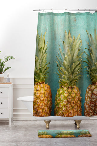 Olivia St Claire Tropical Shower Curtain And Mat