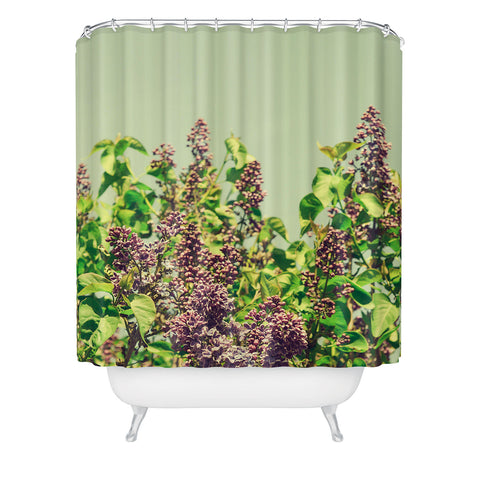 Olivia St Claire Vintage Lilacs Shower Curtain
