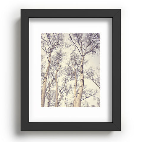Olivia St Claire Winter Birch Trees Recessed Framing Rectangle