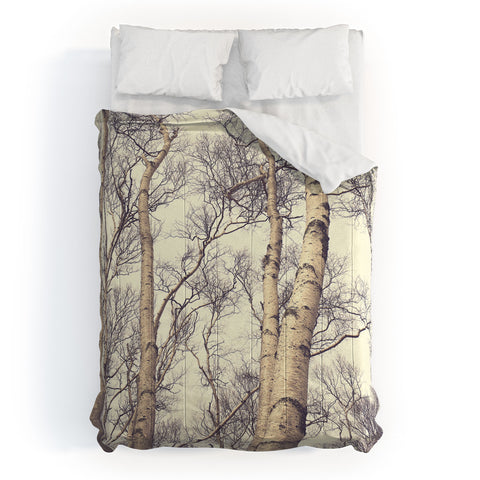 Olivia St Claire Winter Birch Trees Comforter