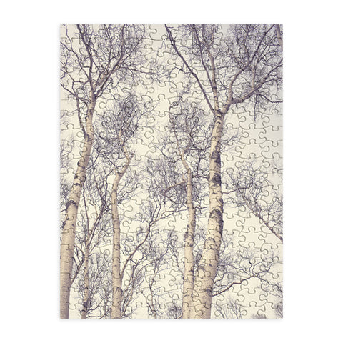 Olivia St Claire Winter Birch Trees Puzzle