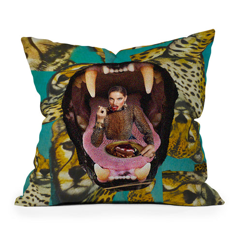 Olivia Stafne Art Feral Throw Pillow