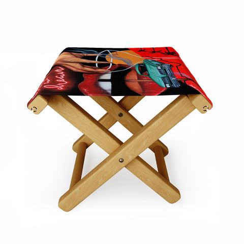 Olivia Stafne Art It Was All A Dream Folding Stool