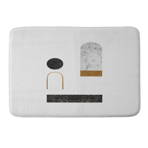 Orara Studio Abstract Geometric II Memory Foam Bath Mat