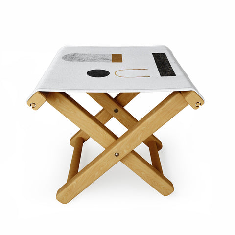 Orara Studio Abstract Geometric II Folding Stool