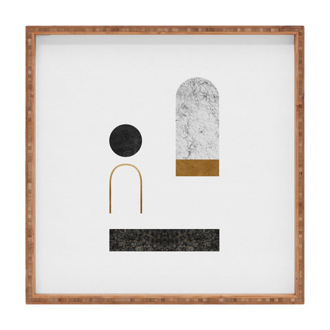 Orara Studio Abstract Geometric II Square Tray