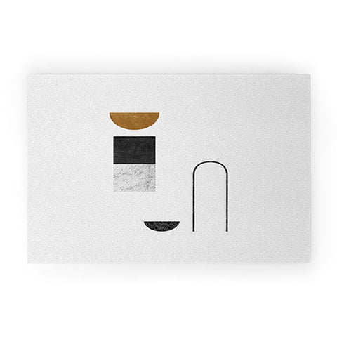 Orara Studio Abstract Geometric IV Welcome Mat