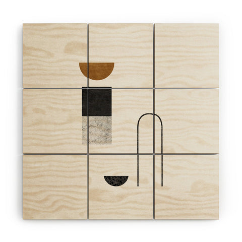 Orara Studio Abstract Geometric IV Wood Wall Mural