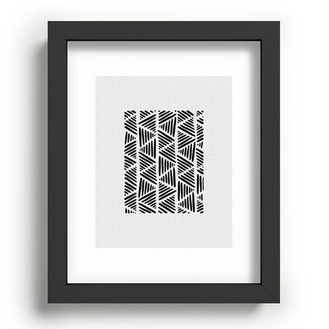 Orara Studio Black and White Abstract I Recessed Framing Rectangle