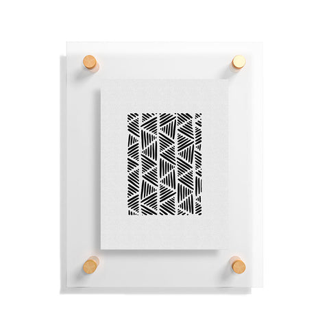 Orara Studio Black and White Abstract I Floating Acrylic Print