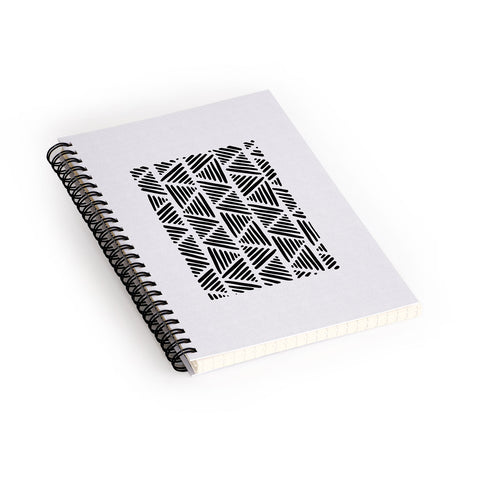 Orara Studio Black and White Abstract I Spiral Notebook