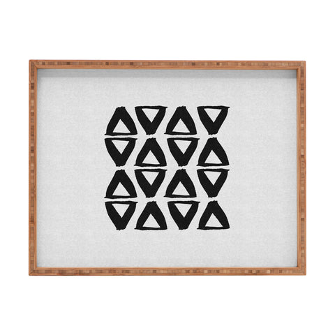 Orara Studio Black and White Abstract II Rectangular Tray