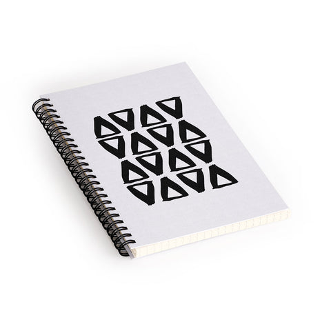 Orara Studio Black and White Abstract II Spiral Notebook