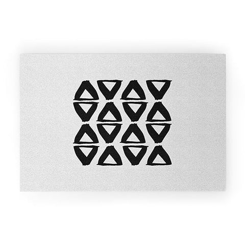 Orara Studio Black and White Abstract II Welcome Mat