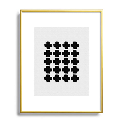 Orara Studio Black and White Abstract III Metal Framed Art Print